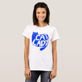 T-shirt Dame du chat (Devant entier)