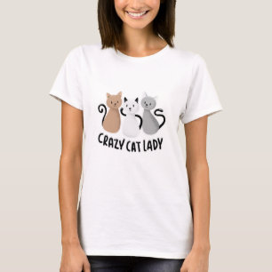 T-shirt Dame du Crazy Cat