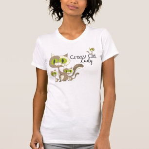 T-shirt Dame du Crazy Cat