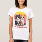 T-shirt Dame du Crazy Cat (Devant)