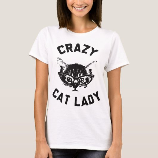 T-shirt Dame du Crazy Cat (Devant)