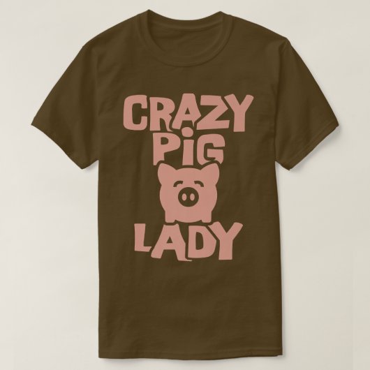 T-shirt Dame du Crazy Pig (Design devant)
