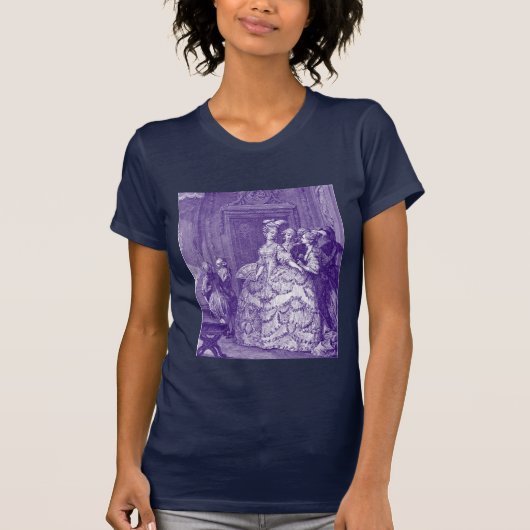 T-shirt Dame en attente de Marie Antoinette (Devant)