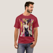 T-shirt Dame Fantastique Mignonne Art Déco (Devant entier)