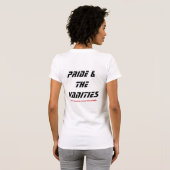 T-shirt DAME fierté, FIERTÉ 3000, TM (Dos entier)
