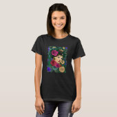 T-shirt Dame Fleur Visage Ii (Devant entier)