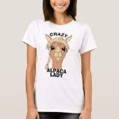 T-shirt Dame folle d'Alpaca (Devant)