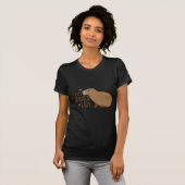 T-shirt dame folle de capybara (Devant entier)