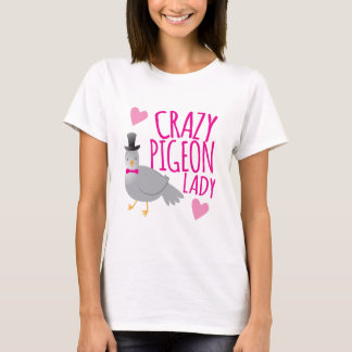 T-shirt dame folle de pigeon