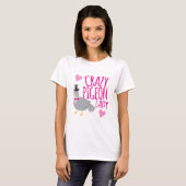T-shirt dame folle de pigeon (Devant entier)