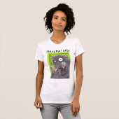 T-SHIRT DAME FOLLE FUNNY RATS DE RAT (Devant entier)