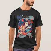T-shirt Dame glamour en Kimono (Devant)