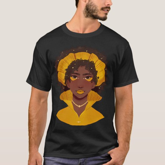T-shirt dame jaune (Devant)