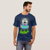 T-shirt Dame pièce d'échecs Chien (Devant entier)