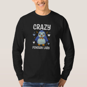 T-shirt Dame pingouin folle femme Animalier