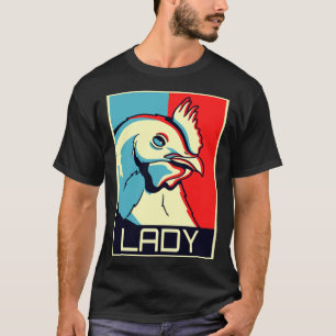 T-shirt Dame Poule Coq Graphique de Poule I Poule