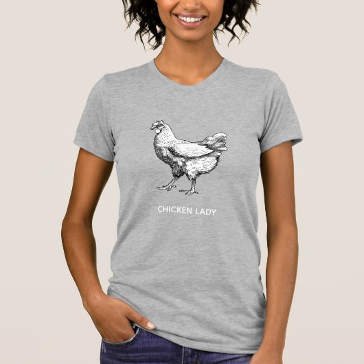 T-shirt Dame poulet  (Devant)