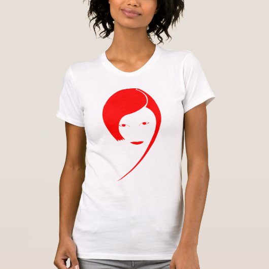T-shirt dame rouge (Devant)