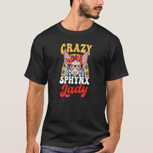 T-shirt Dame Sphynx folle Chat Sphynx (Devant)