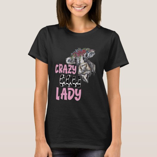 T-SHIRT DAME VACHE FOLLE (Devant)