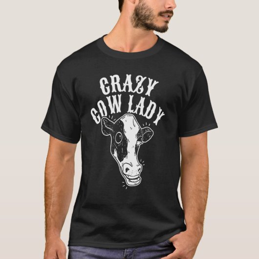 T-shirt Dame Vache Folle Vache (Devant)
