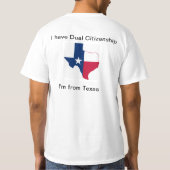 T-shirt d'Américain de Texican (Dos)