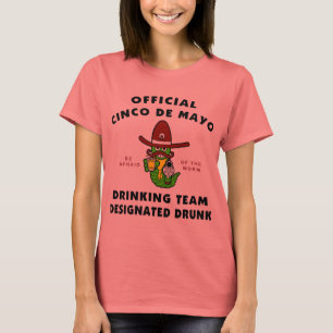 T-shirt Dames bues indiquées par Mayo de Cinco De