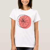 T-shirt Dames Citrus Pink Grapefruit (Devant)