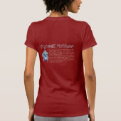 T-shirt Dames cosmiques T du Jersey d'amende d'opossum (Dos)