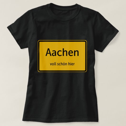 T-shirt Dames d'Aix-la-Chapelle (Design devant)