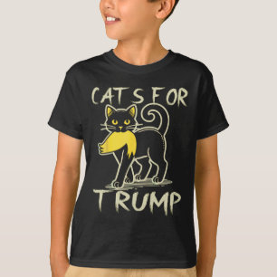 T-shirt Dames de chat pour Donald Trump 2024 élection sarc
