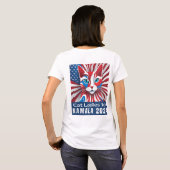 T-shirt Dames de chat pour Kamala 2024 Démocrate (Dos entier)