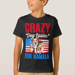 T-shirt Dames de chien pour Kamala Harris Président améric