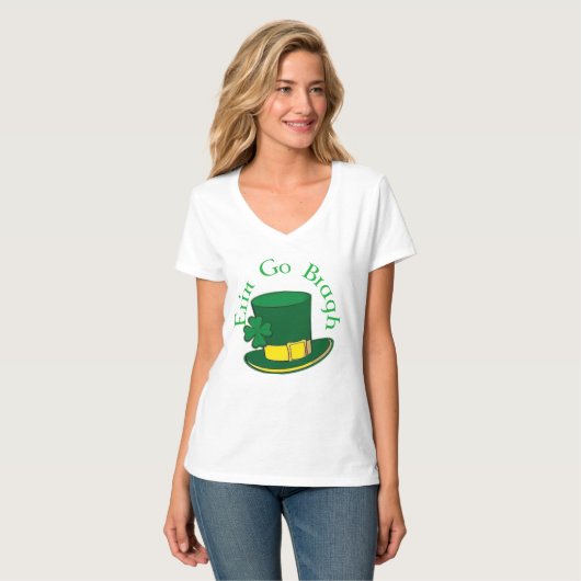 T-shirt dames de la Saint Patrick (Devant entier)