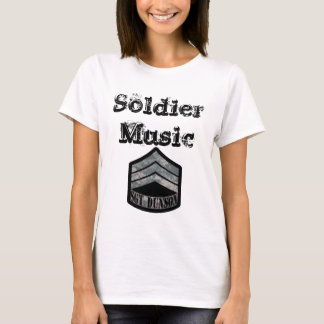 T-shirt Dames de musique de soldat (LOGO d'ACU SGT)