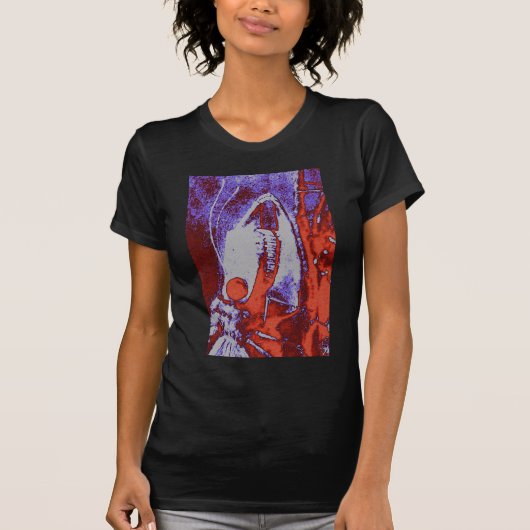 T-shirt dames de papillon de nuit gothique (Devant)