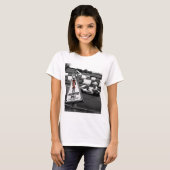 T-shirt Dames de signe de Karting de secteur interdit (Devant entier)