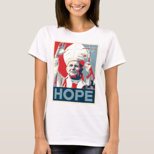 T-shirt Dames d'espoir de John Paul II (Devant)