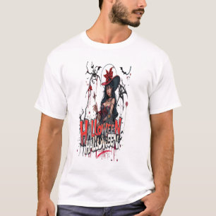 T-shirt dames d'Halloween graffiti art 3D famille