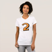 T-shirt Dames en noir et blanc 2 (Devant entier)