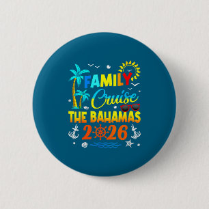 T-shirt Dames Familie Cruise Bahama's Zomer Ronde Button 5,7 Cm