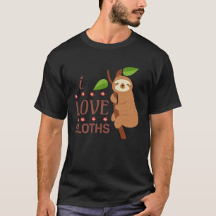 T-shirt Dames J'Aime Les Parfums Sloth Mignonne Animal