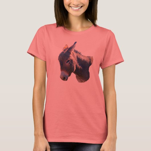 T-shirt dames pour âne mini (Devant)