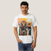 T-shirt Dames qui mâchent la conception (Devant entier)