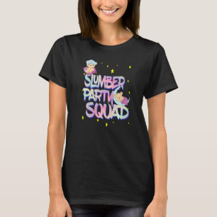 T-shirt Dames Teddy Bear Slepover Squad Pour Slumbe