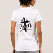 T-shirt Dames Tee Il Est Ressuscité (Dos)