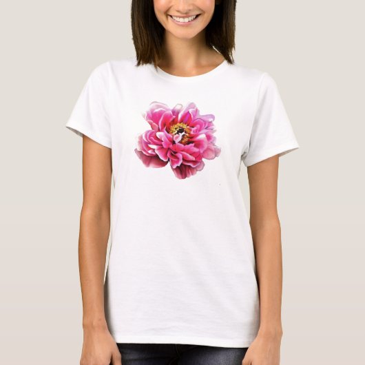 T-shirt Dames Tee Pink (Devant)