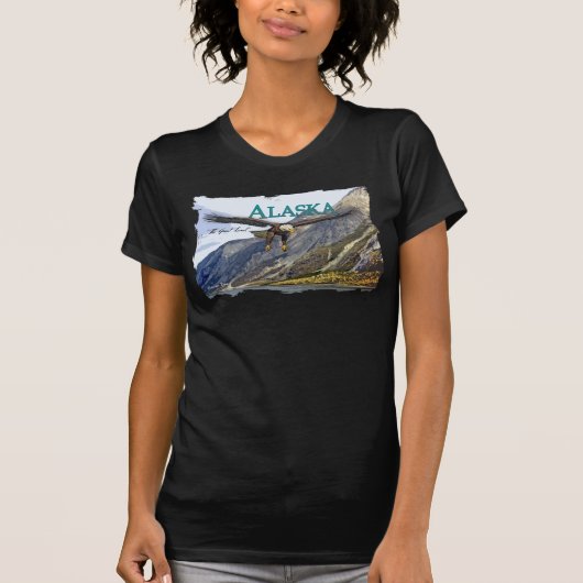 T-shirt Dames Twofer de l'Alaska pur (adapté) (Devant)