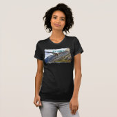 T-shirt Dames Twofer de l'Alaska pur (adapté) (Devant entier)