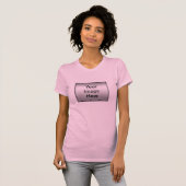 T-shirt Dames Twofer Sheer (Devant entier)